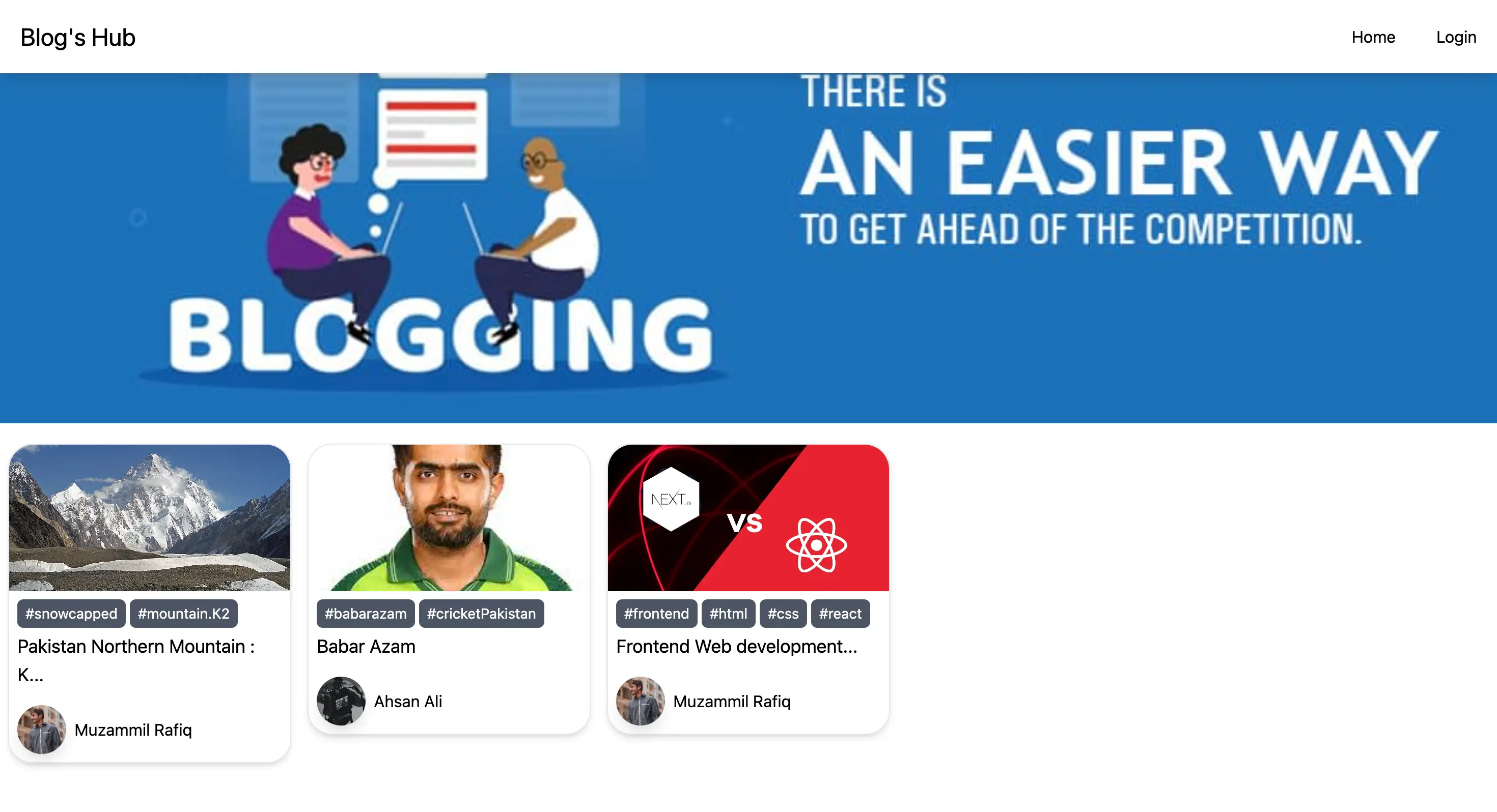 Blog Web App project image