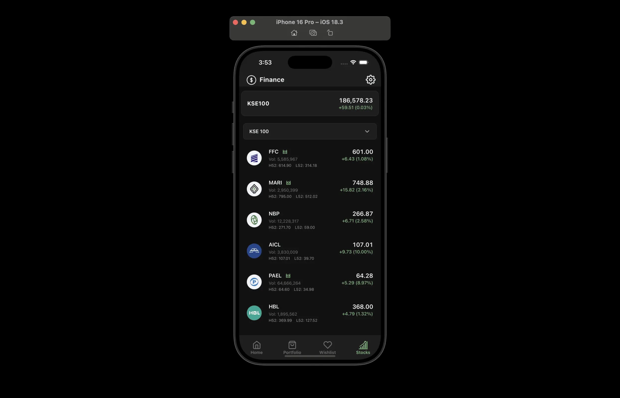 Stock App project image